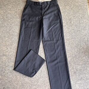Ballin Classic Comfort EZE Dunhill Pants Mens 32 Unhemmed‎ Blue Super 110's Wool